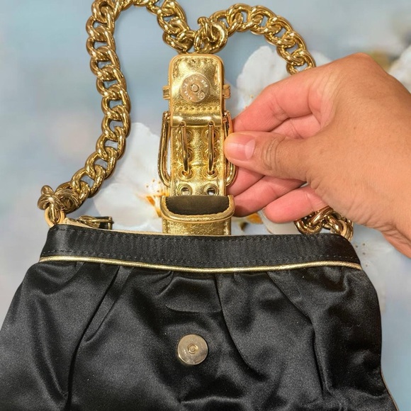 Y2K Nine West Satin Mini Shoulder Bag - Picture 4 of 9